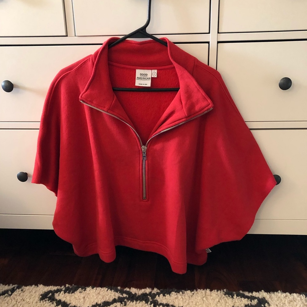 Good American Sweatshirt Poncho